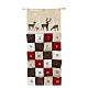 Fabric Advent calendar with deers 110 cm s1