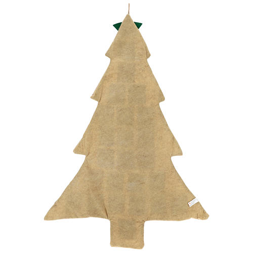Advent Calendar in jute, Christmas tree h. 120 cm 3