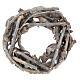 Advent wreath in wood diam. 30 cm s3