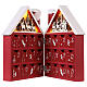 Advent Calendar in wood with boxes with lights 30x40x5 cm s5