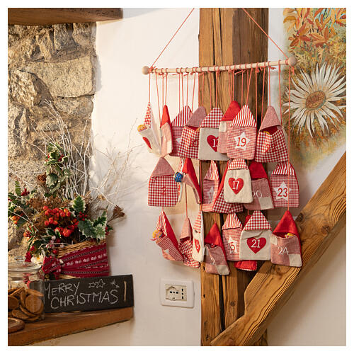 Advent calendar with gift bags 55x50 cm 1