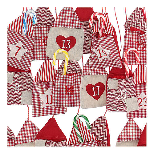 Advent calendar with gift bags 55x50 cm 3