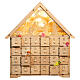 House Advent calendar 40x30x10 cm Nativity scene with lights s1