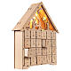 House Advent calendar 40x30x10 cm Nativity scene with lights s6