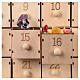 Calendrier 40x30x10 cm scène Nativité avec lumières s4