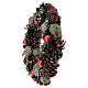 Christmas wreath with coloured pine cones 30 cm s3