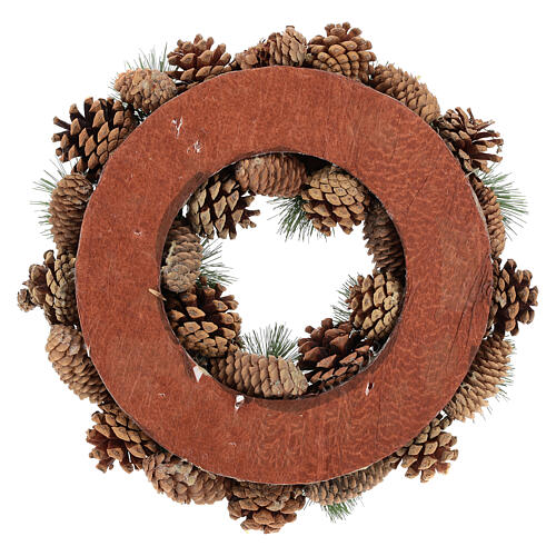 Christmas wreath with pine cone and pine branches diam. 30 cm 5