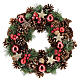 Christmas wreath with pine cone and pine branches diam. 30 cm s1