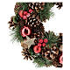 Christmas wreath with pine cone and pine branches diam. 30 cm s2