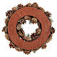 Christmas wreath with pine cone and pine branches diam. 30 cm s5