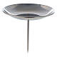 Candle holder with spike polished nickel-plated brass 3 in s1