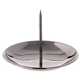 Punzone avvento candele lucido ottone nichelato 10 cm s1