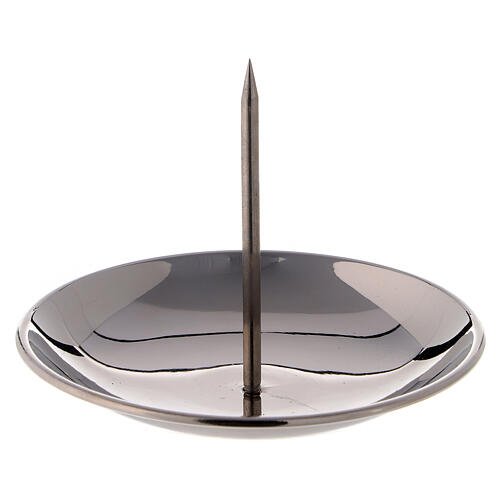 Punzone avvento candele lucido ottone nichelato 10 cm 1