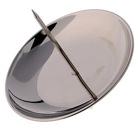 Punzone ottone nichelato lucido 12 cm avvento s2