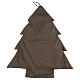Advent Calendar tree style in grey and gold, h 80 cm s5