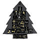 Advent Calendar tree style in grey and gold, h 80 cm s6