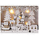 Wooden Advent calendar white lights 27 cm s2