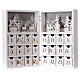 Advent calendar with drawers fold-able white wood 30x40 cm s5