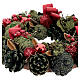 Advent wreath with red ribbons, berries and cones, diameter 30 cm s3