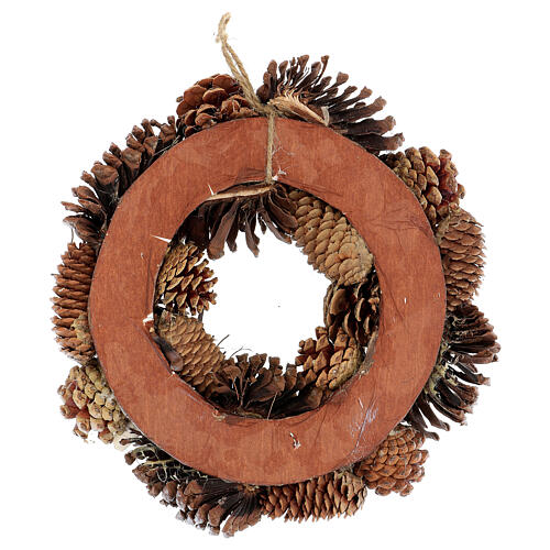 Pine cone Advent wreath stars glitter 30 cm 4