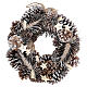 Pine cone Advent wreath stars glitter 30 cm s1