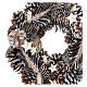 Pine cone Advent wreath stars glitter 30 cm s2