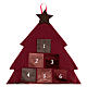 Burgunderroter Adventskalender mit Baum, 85 cm s3