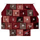 Burgunderroter Adventskalender mit Baum, 85 cm s4