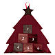 Advent calendar in the shape of a burgundy tree 85 cm s3