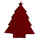 Advent calendar in the shape of a burgundy tree 85 cm s5