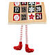 Cloth Advent calendar gnome cotton 140 cm s4