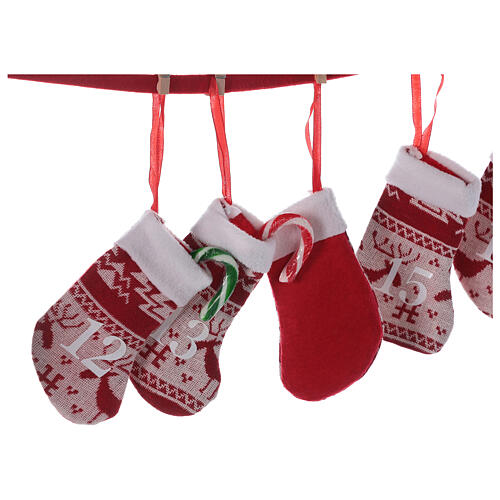 Advent calendar red stockings 2