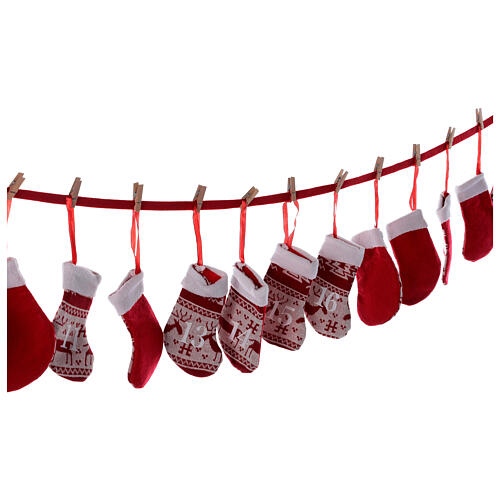 Advent calendar red stockings 5