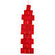 Red Advent Calendar pockets 110 cm s5