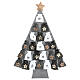 Calendário do Advento árvore de Natal cinzento estrela dourada com sacos 120 cm s3