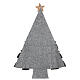 Calendário do Advento árvore de Natal cinzento estrela dourada com sacos 120 cm s4