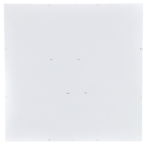 Calendário do Advento de madeira branco e preto 32x32x5 cm 5