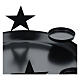 Metal Advent wreath candle holder star decor max 8 cm s2