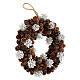 Advent wreath with pinecones and chestnuts 30 cm s3