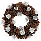 Advent wreath with pine cones and chestnuts 30 cm s1