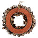 Corona de Adviento piñas y pompones 30 cm s6
