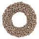 Ghirlanda fiorellini secchi champagne 25 cm s1