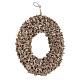 Ghirlanda fiorellini secchi champagne 25 cm s4