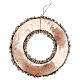 Ghirlanda fiorellini secchi champagne 25 cm s6