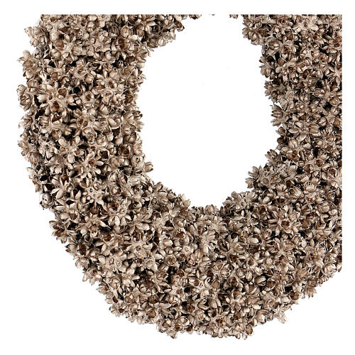 Dried flowers wreath champagne 25 cm 5