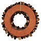 Couronne Avent 30 cm pommes de pin et feuilles s6