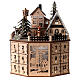Calendario dell'avvento villaggio h 25 cm s7