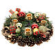 Advent wreath with candle holders in Scottish style 30 cm s1