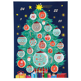 Advent calendar with Christmas tree