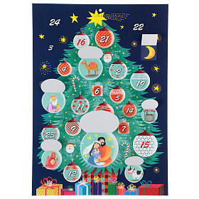 Advent calendar with Christmas tree